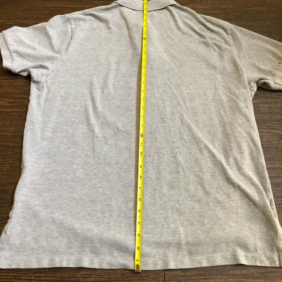 Polo by Ralph Lauren Men Short Sleeve 100% Cotton Polo Plain Gray, Size XL - Picture 7 of 7